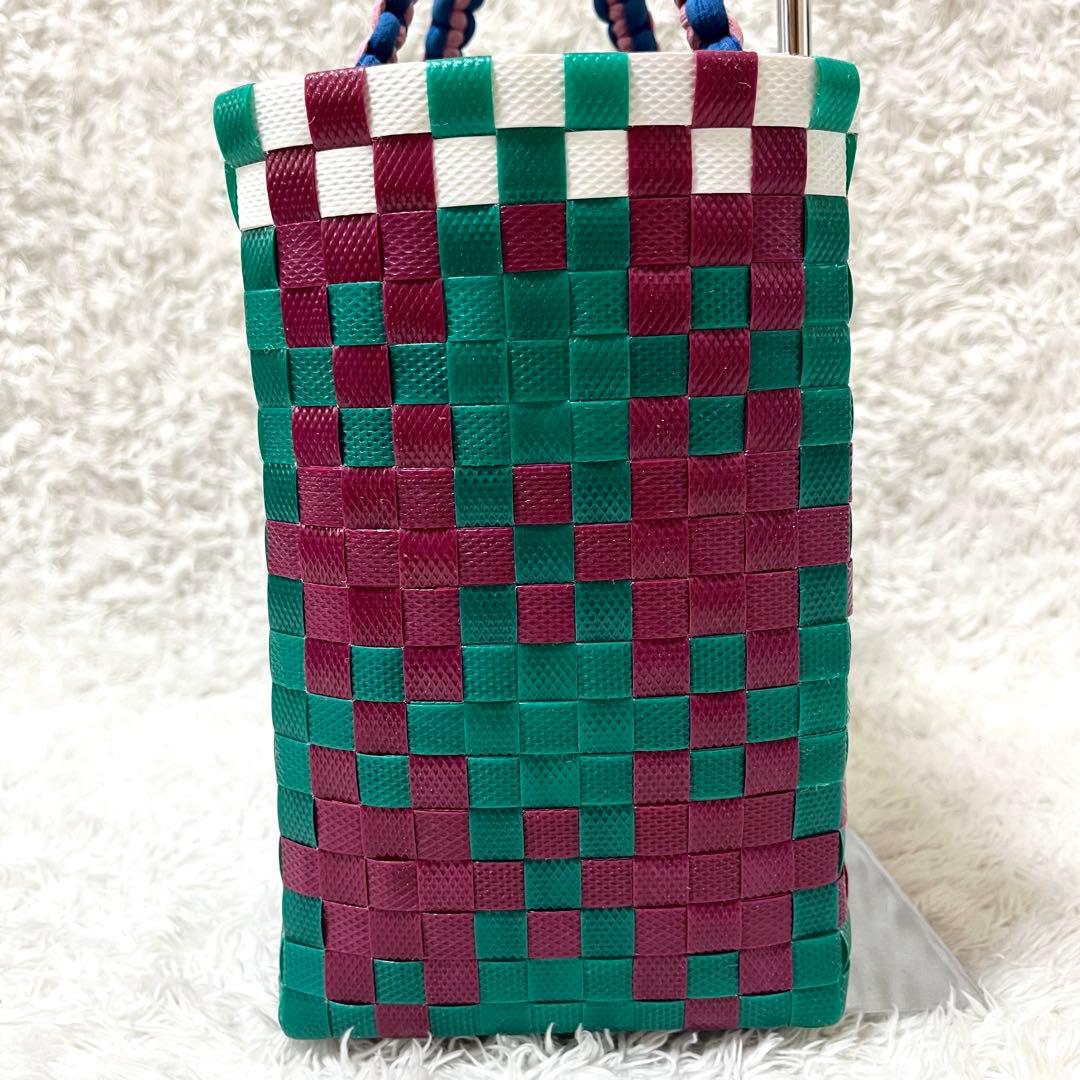 ✨定番品✨MARNI マルニ ピクニックバッグ カゴバッグ ジャージーハンドル