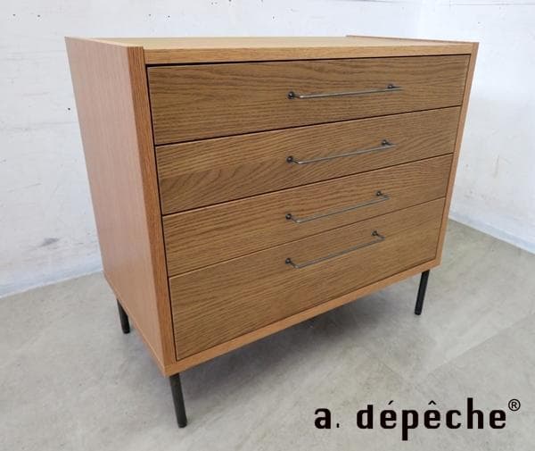 展示品■a.depeche/アデペシュ■カデル 4ドロワーチェスト■オーク材