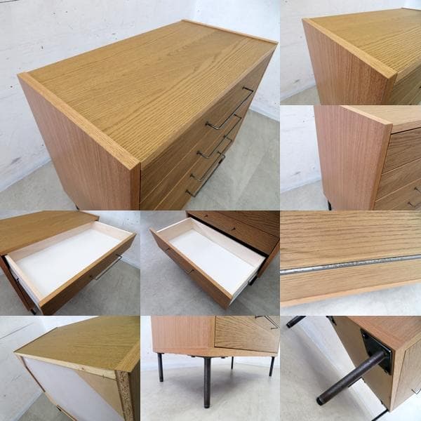 展示品■a.depeche/アデペシュ■カデル 4ドロワーチェスト■オーク材