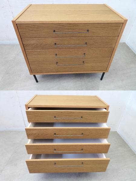 展示品■a.depeche/アデペシュ■カデル 4ドロワーチェスト■オーク材