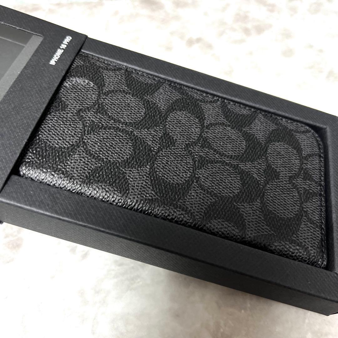 ◆新品 COACH コーチ iPhone16pro フォリオ ケース 手帳型◆