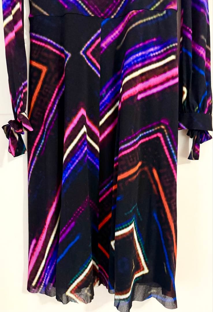 VIVIENNE TAM ヴィヴィアンタム パワーネット フレアワンピース