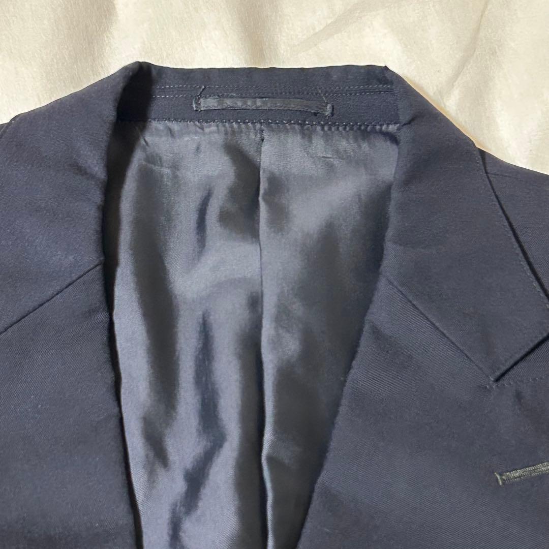 ジェイプレス 紺ブレ ダブルジャケット 金ボタン L相当 ウール100%日本製