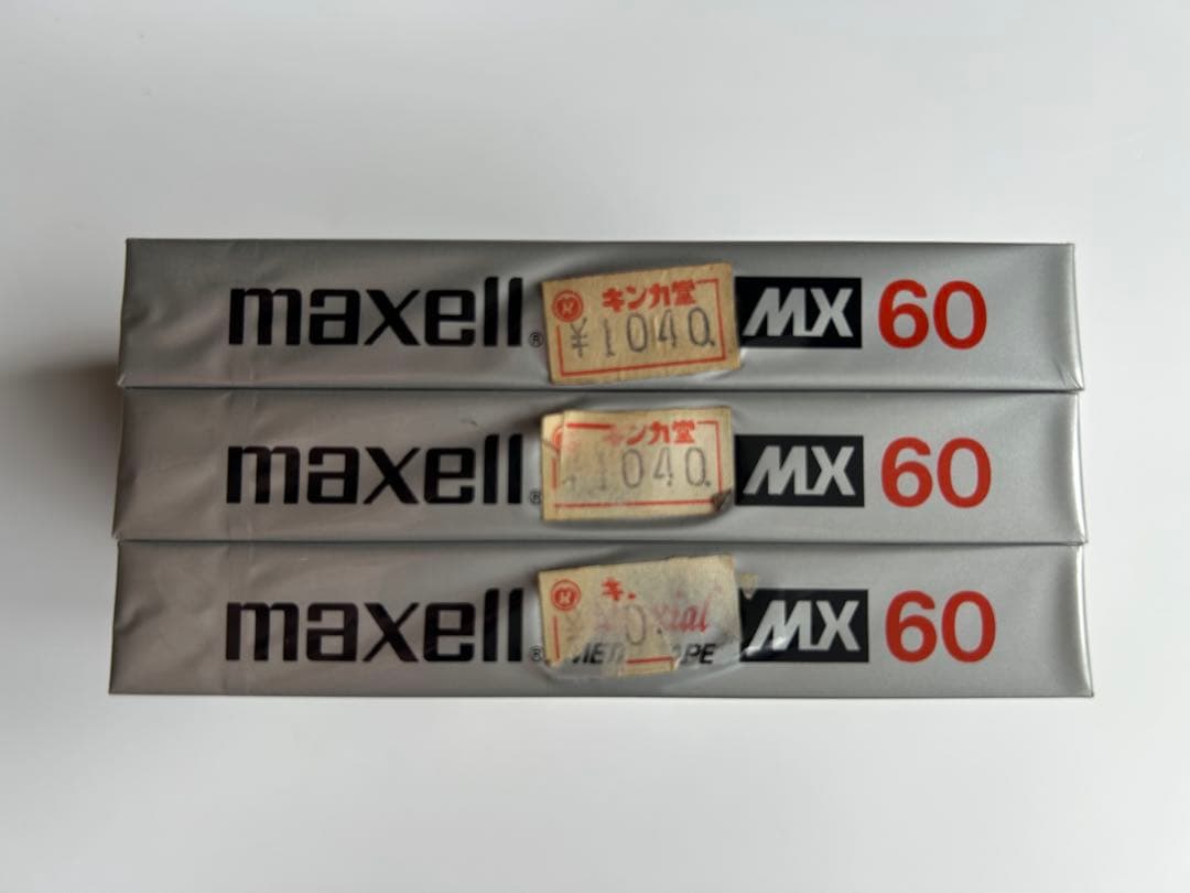 maxell MX60 マクセル メタル カセット テープ 3本