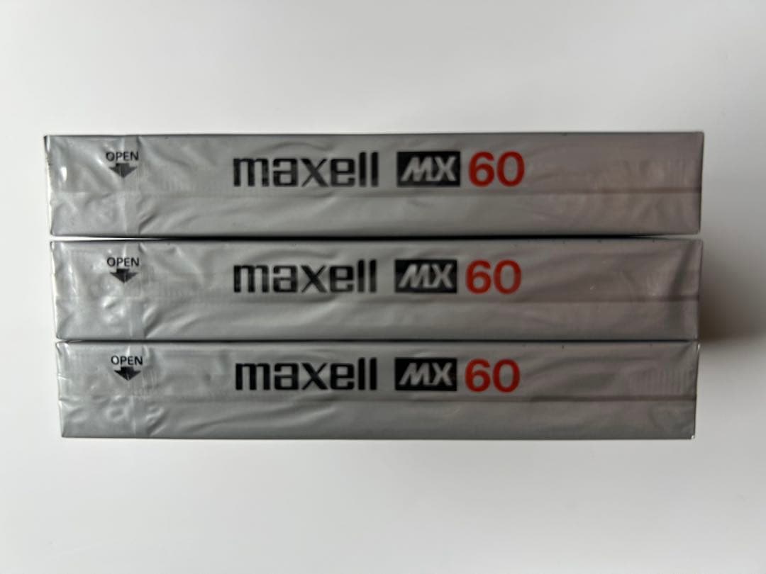 maxell MX60 マクセル メタル カセット テープ 3本