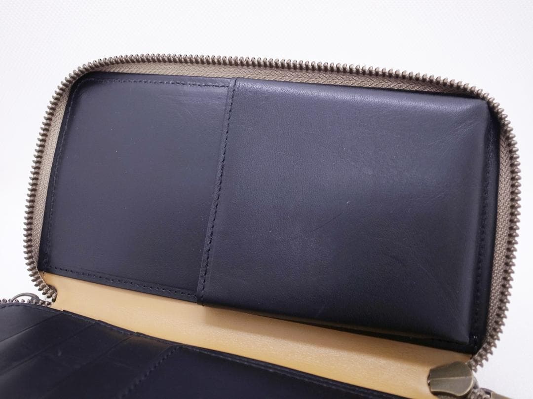 (E)　美品　ヒロコハヤシ　オッティカ　ショルダー　ウォレット　長財布　牛革