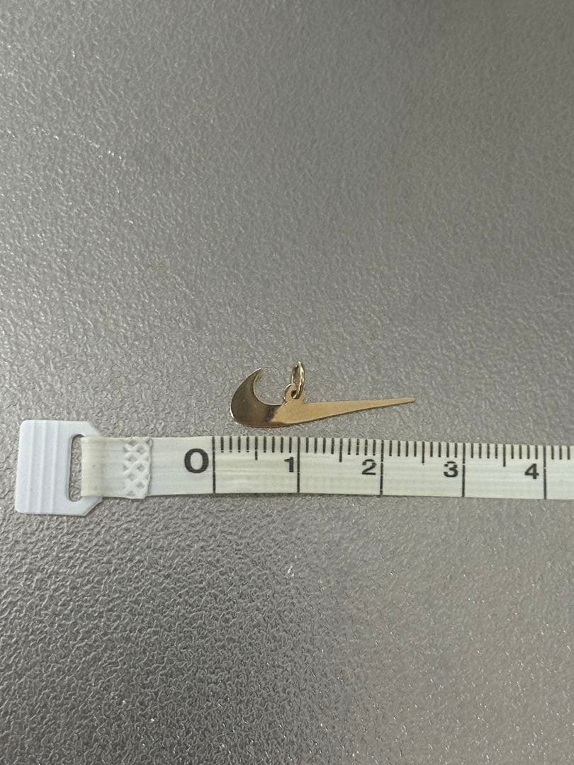 14K YELLOW GOLD SWOOSH PENDANT ナイキ　ネックレス