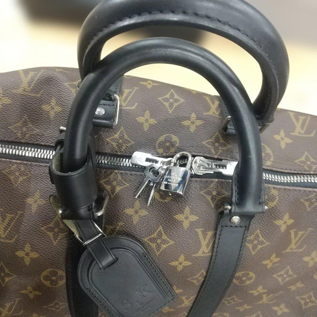 極美品 ヴィトン キーポル バンドリエール 45 モノグラム マカサー