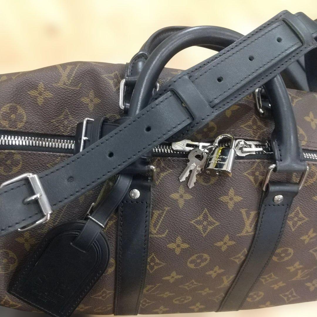 極美品 ヴィトン キーポル バンドリエール 45 モノグラム マカサー