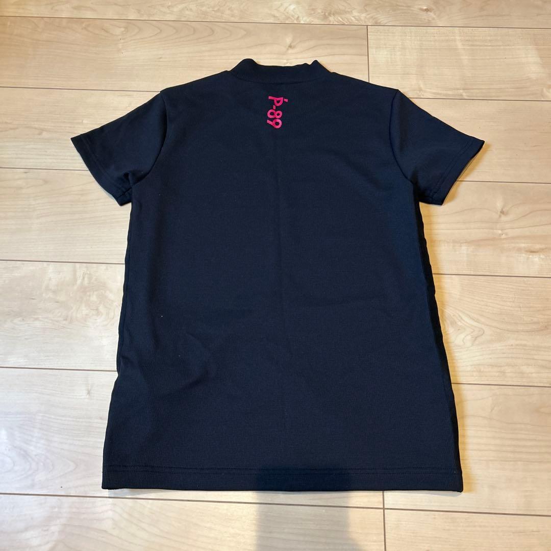 【24時間限定】パーリーゲイツモックネック（ブラック×ピンク）