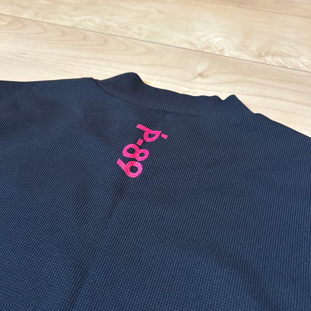 【24時間限定】パーリーゲイツモックネック（ブラック×ピンク）