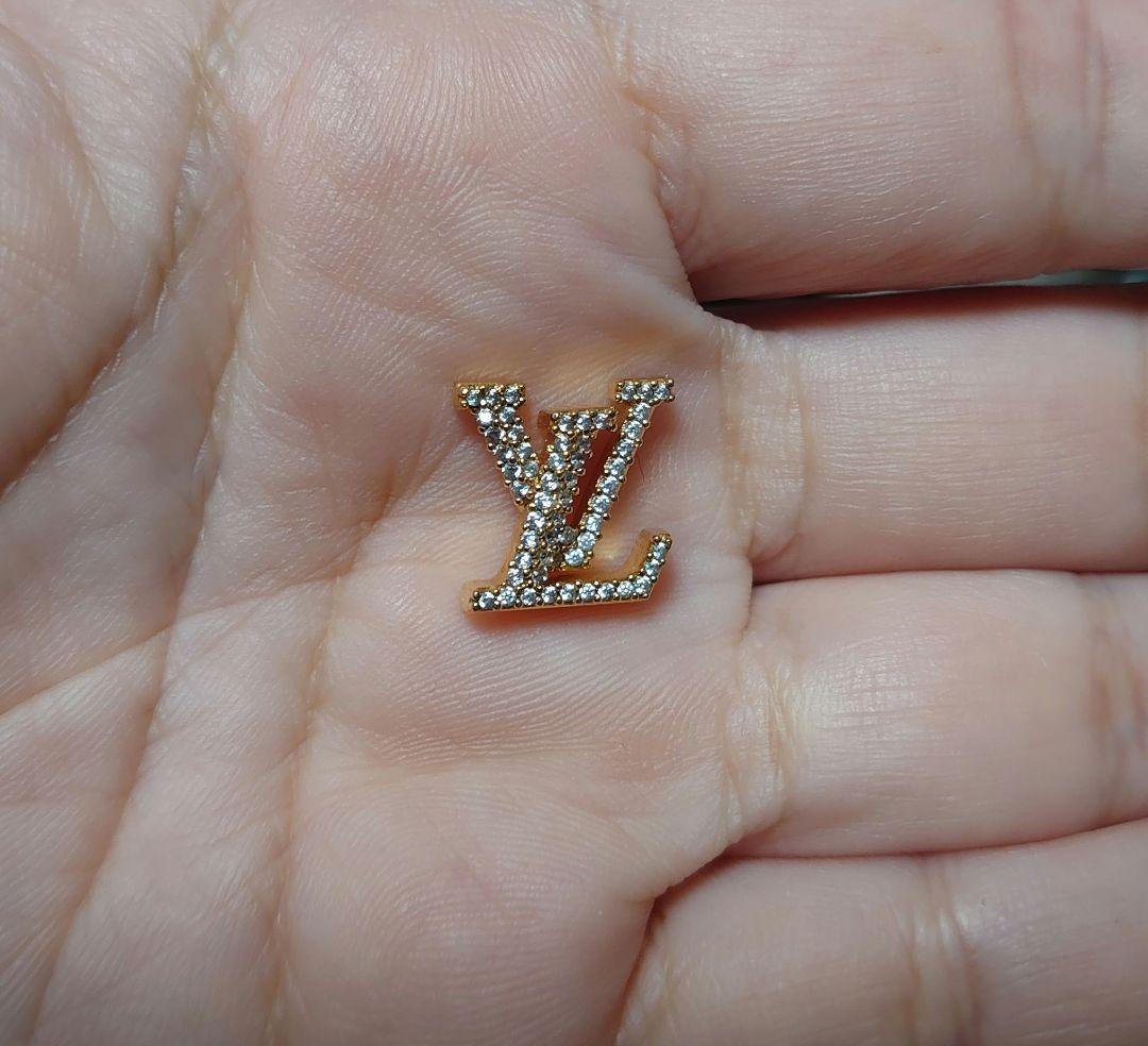LVロゴ クリスタルピアス(片耳用)