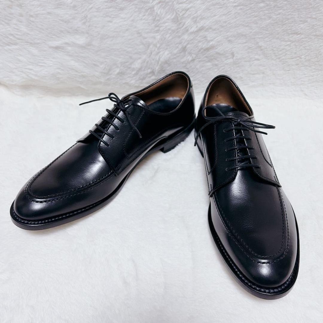 未使用級 REGAL ビジネスシューズ Uチップ メンズ EEE 26.5 黒