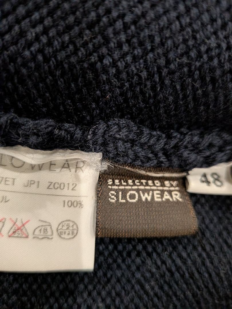 ザノーネ　ミドルゲージ　ネイビー タートルネック　４８