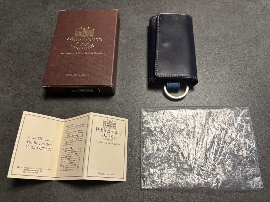 【豆柴ページ】Whitehouse Cox ブライドルレザー キーケース