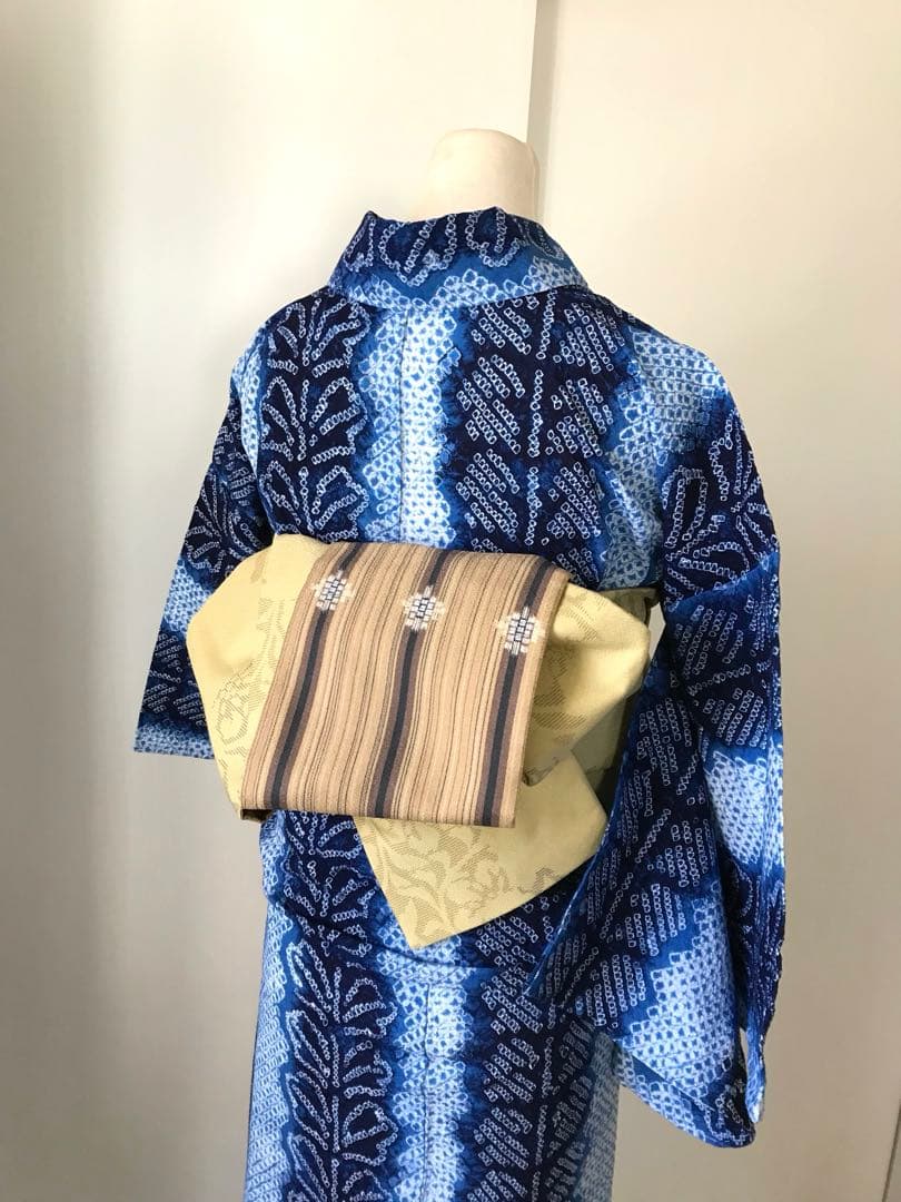 【有松絞り】レディース 浴衣　藤