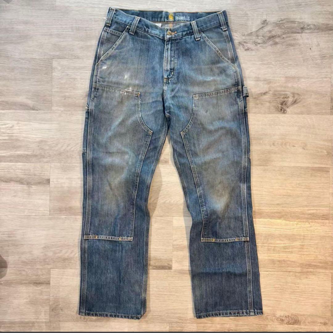 Carhart ダブルニー デニム　w32 l30