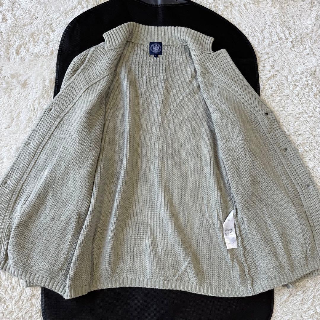 極美品　ジェイプレス　ニット　テーラードジャケット　グレー　LL カーディガン