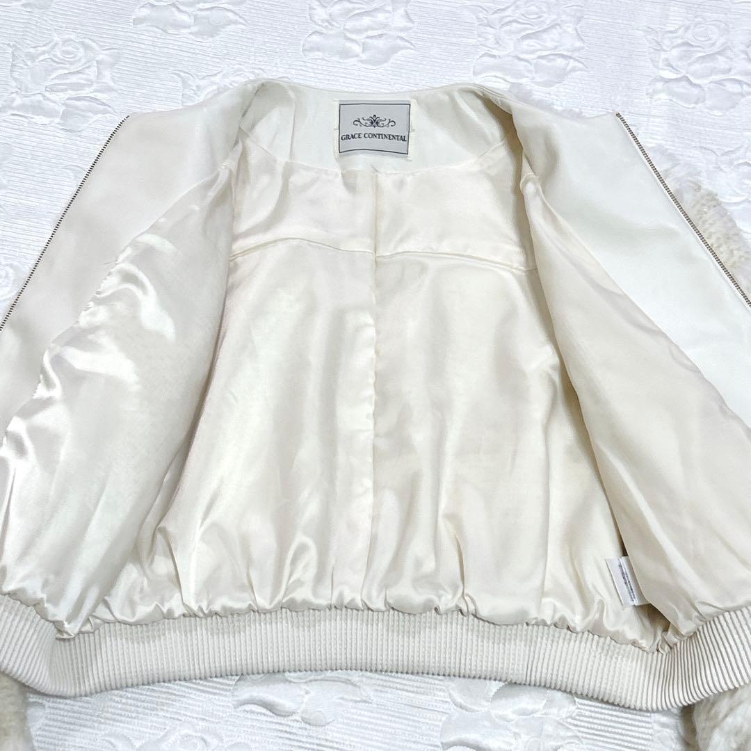 極美品❤︎GRACE CONTINENTAL ファーツイードジャケット ゆったり