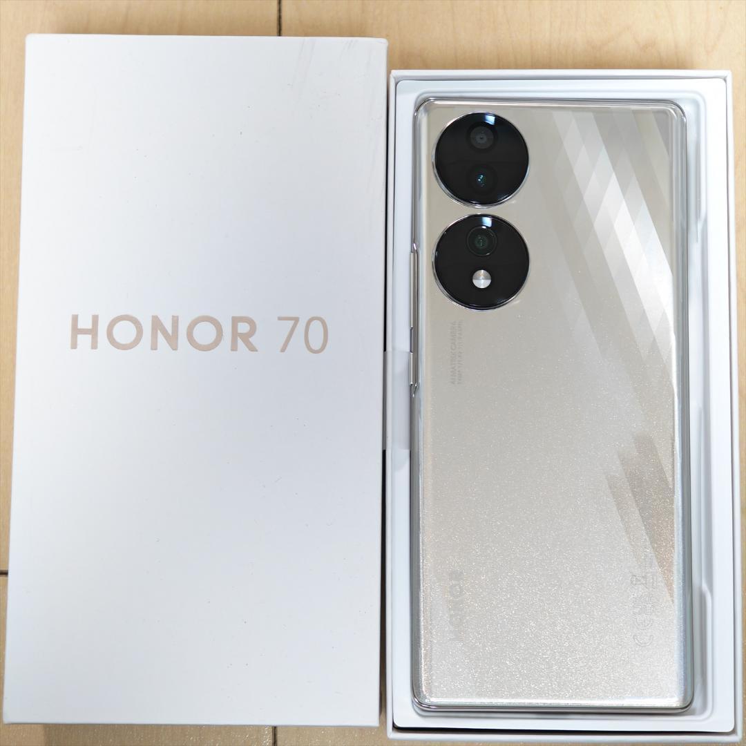 HONOR 70 クリスタルシルバー FNE-NX9 128GB 8GB RAM