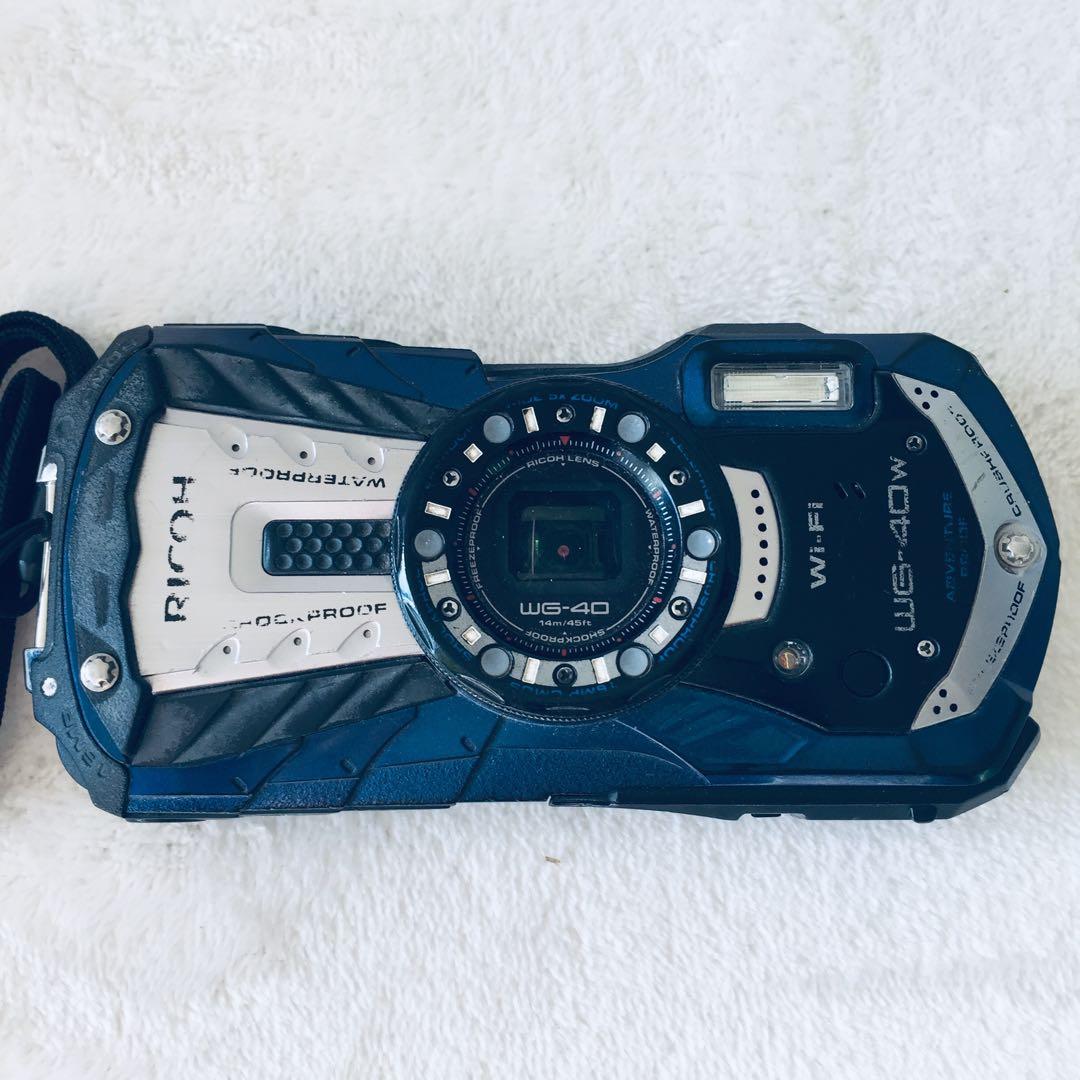 箱付 RICOH WG-40w 防水 防塵 耐衝撃 現場 タフカメラ Wi-Fi