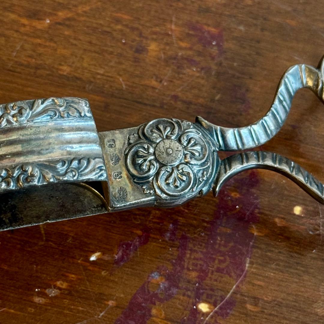 1835年 英国製 オールドシェフィールド キャンドルスナッファー シルバー