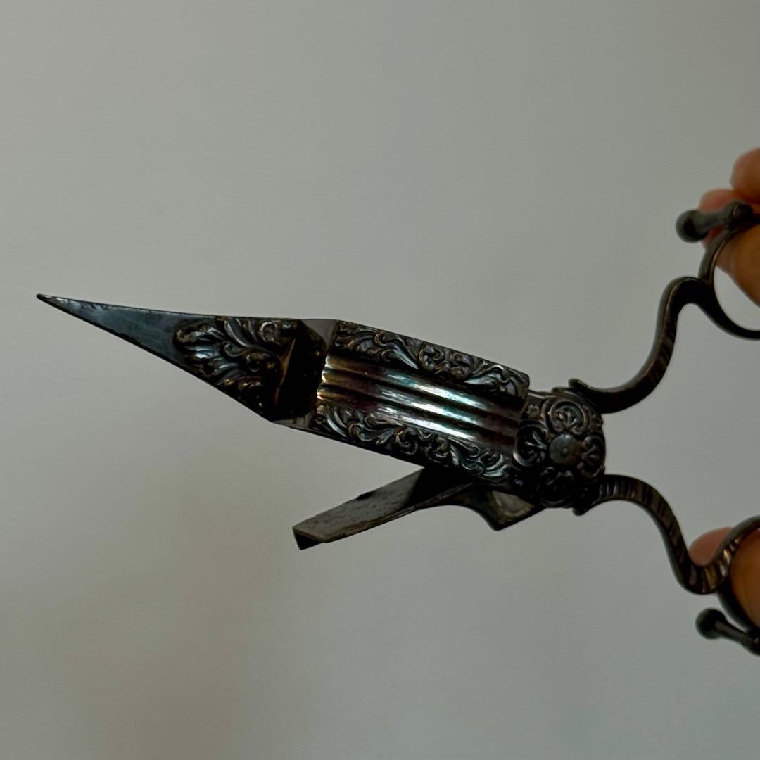 1835年 英国製 オールドシェフィールド キャンドルスナッファー シルバー