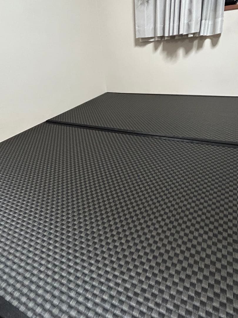 畳ベッド　ダブルサイズ　小上がり　引出収納付き　ブラック