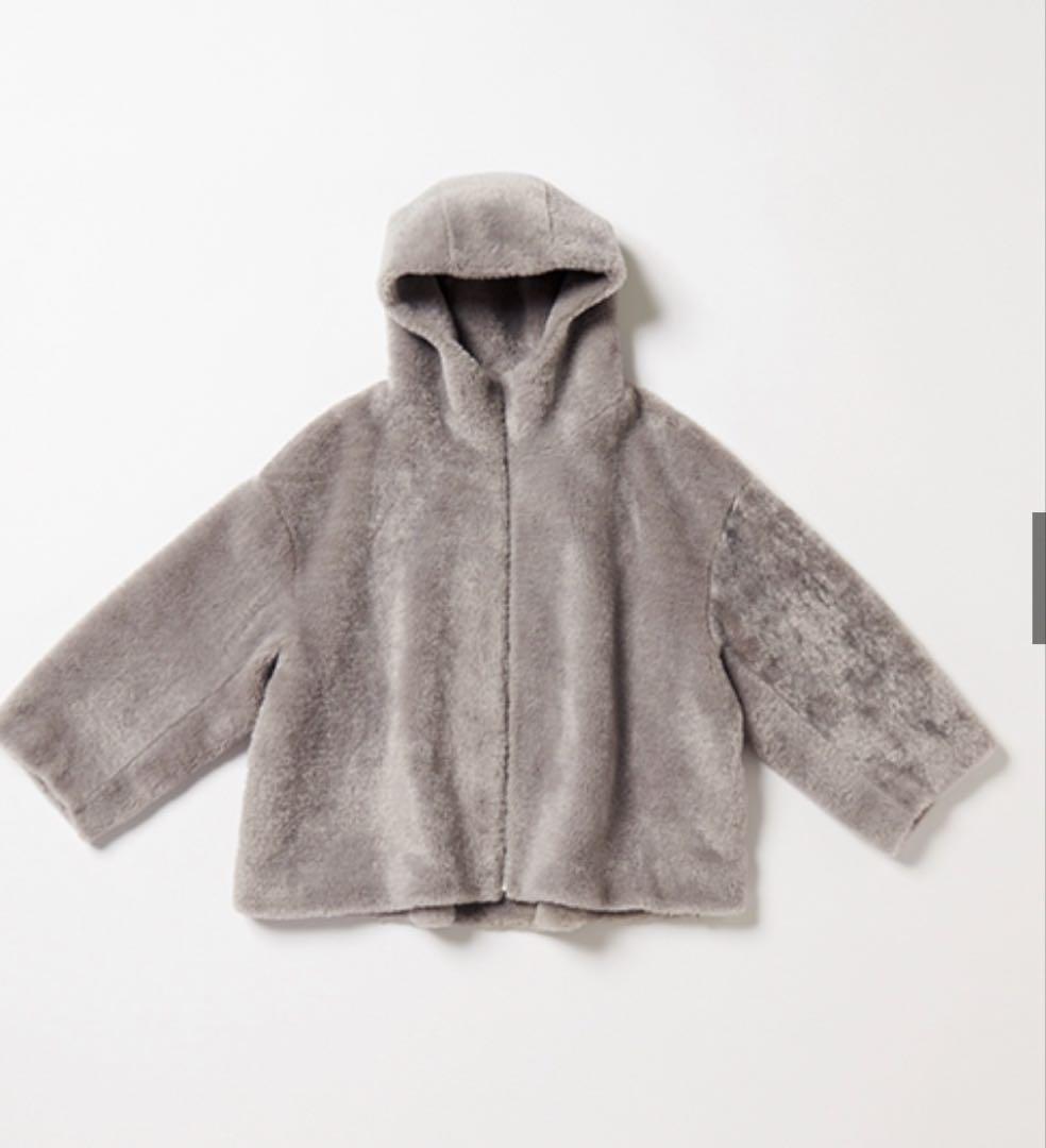 【未使用】LIGNAGGIO VERY ファーフーディコート グレー