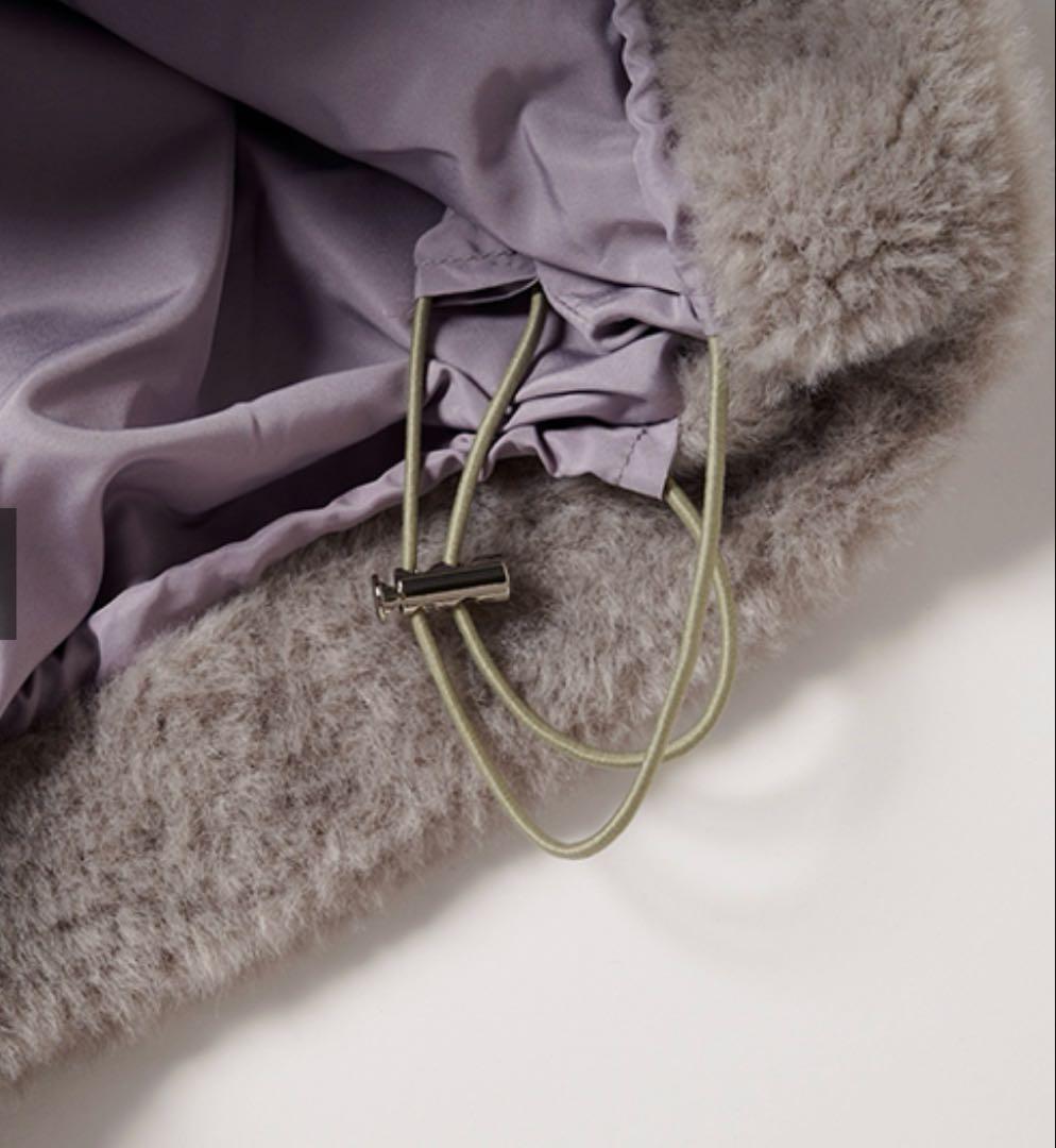 【未使用】LIGNAGGIO VERY ファーフーディコート グレー