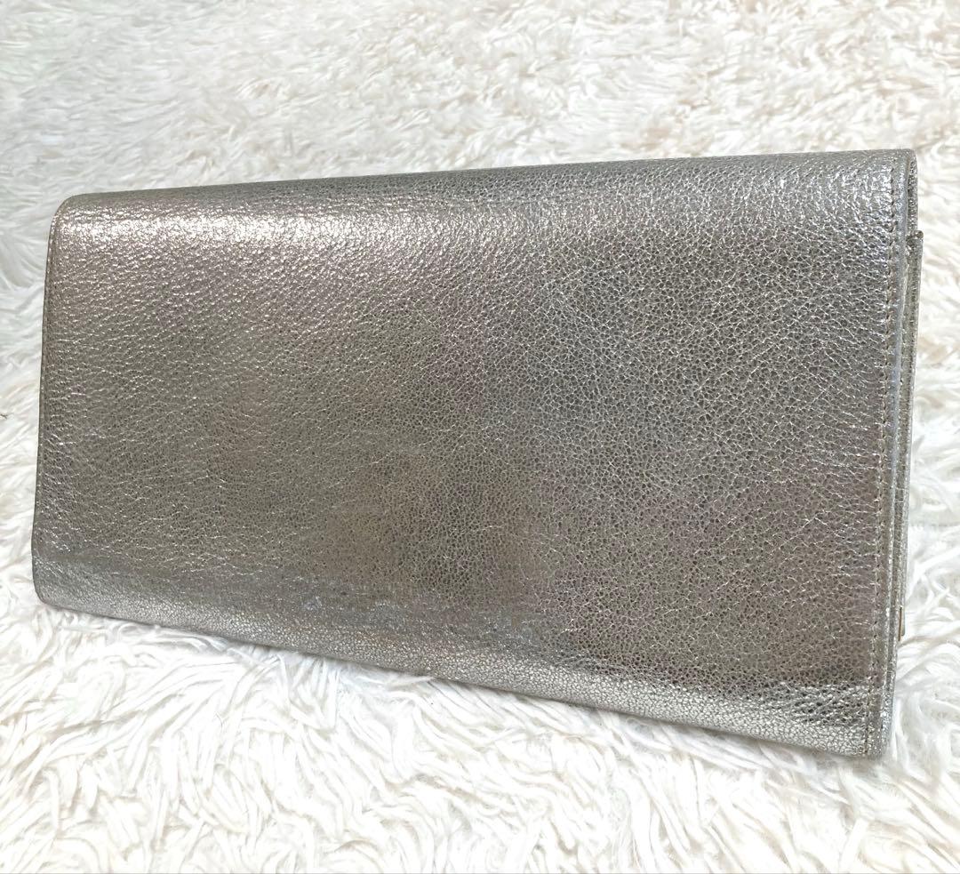 ジミーチュウ JIMMY CHOO MAIA クラッチバッグ シルバー