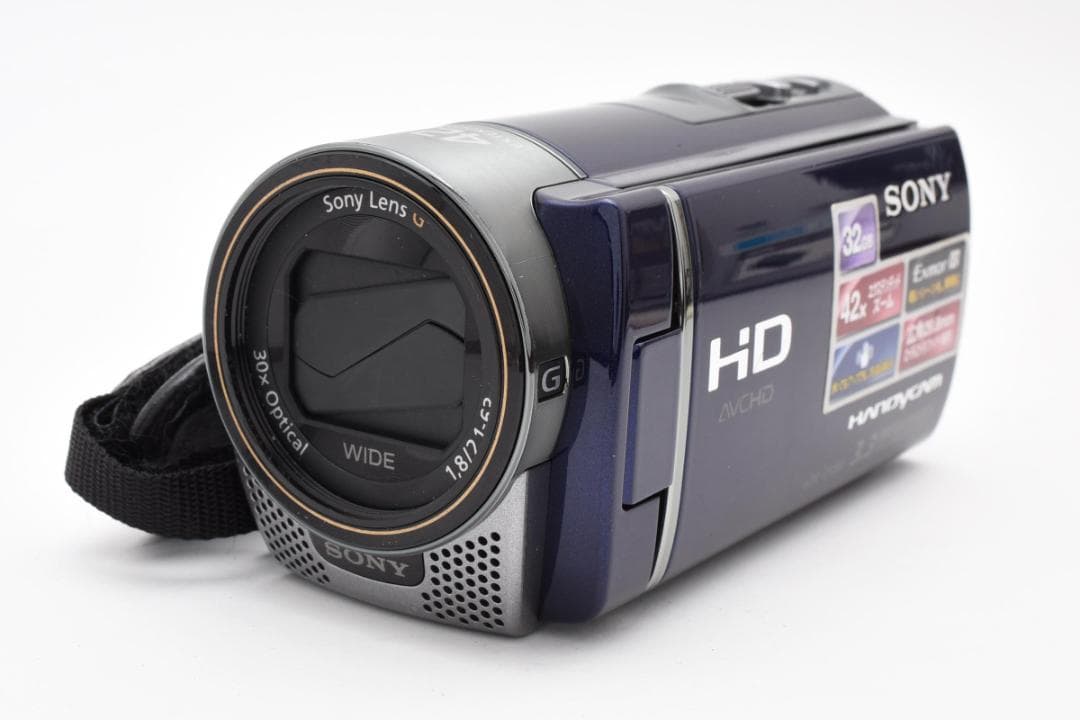 【美品】SONY HANDYCAM HDR-180 ブルー　動作確認済