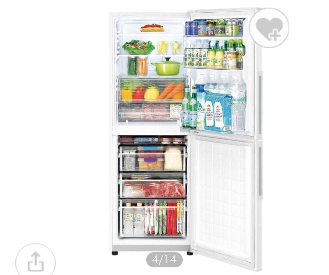 美品 シャープ冷蔵庫