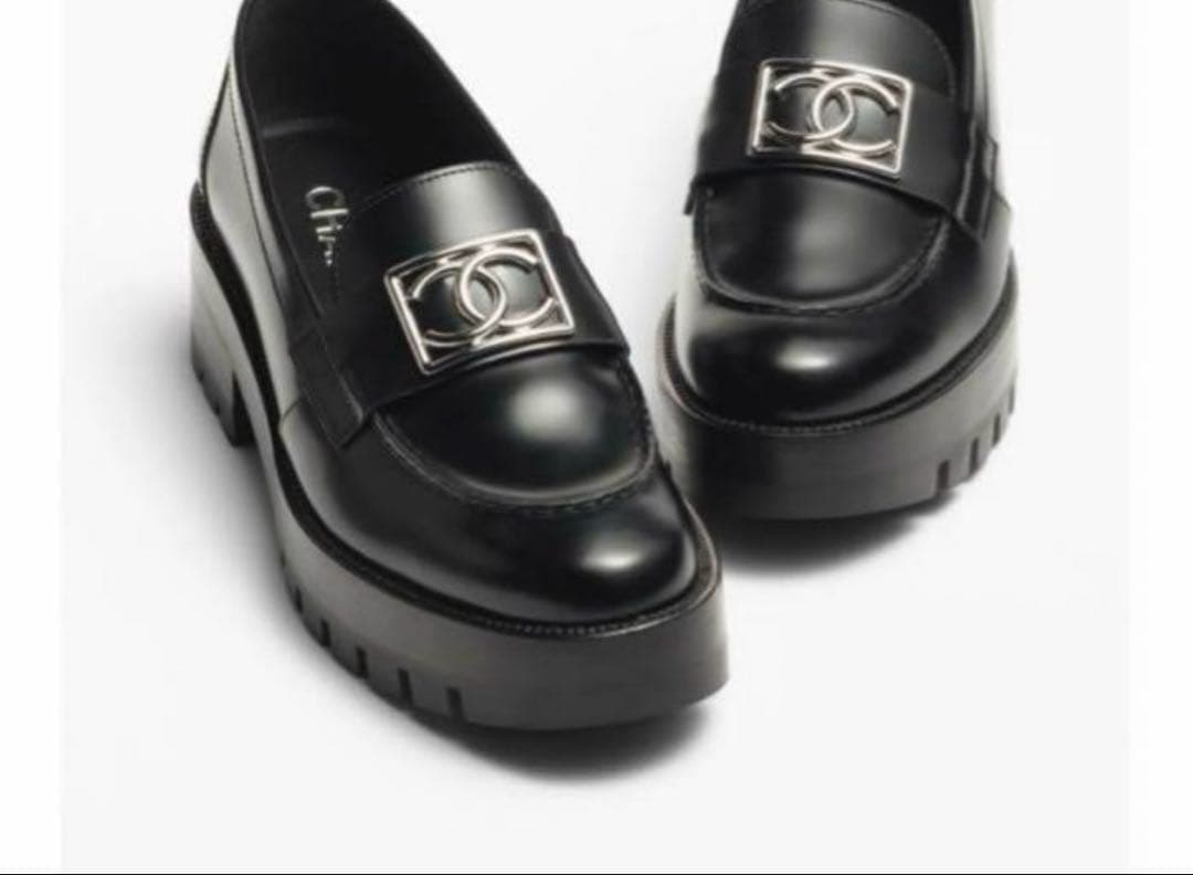CHANEL ブラック ローファー 36.5