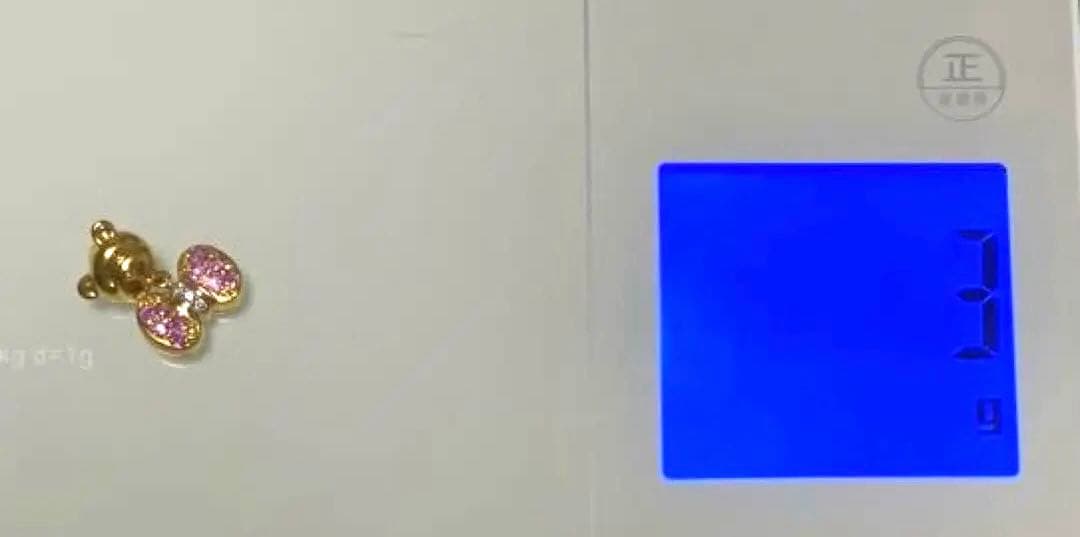 ポンテヴェキオ ネックレストップ K18 ダイヤピンクサファイア ベアーゴールド