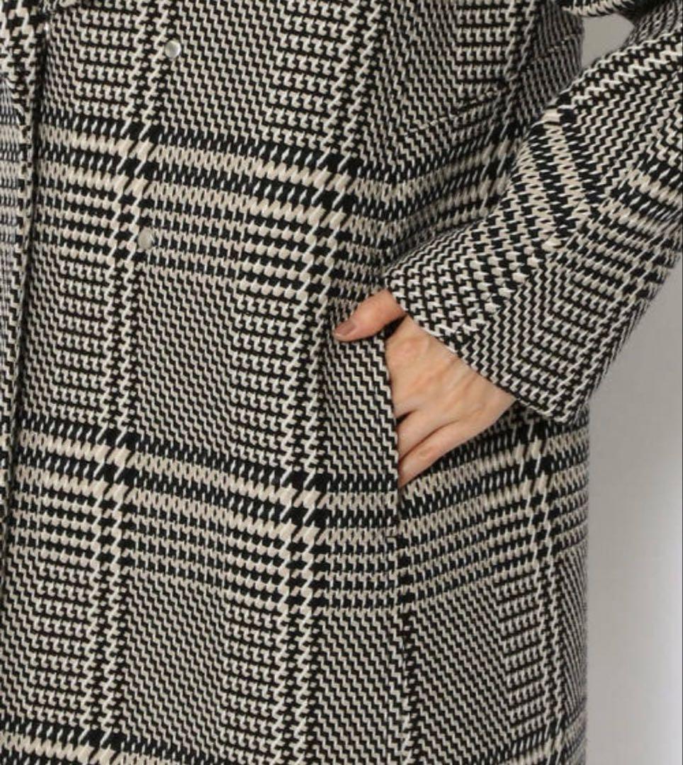 DES PRES ナイロンウールチェックコート トゥモローランド