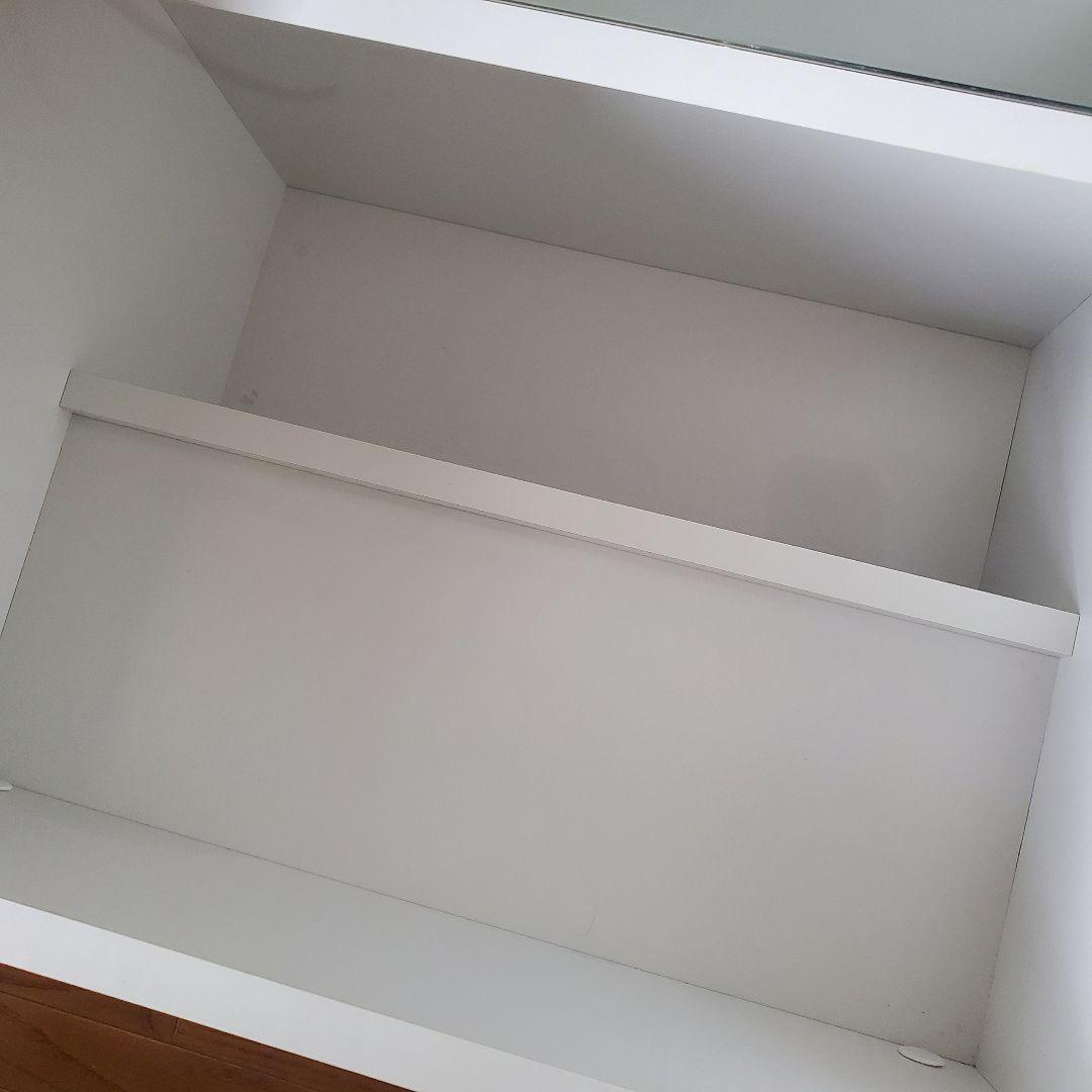 送料込み佐藤産業ANRI デスクドレッサー ホワイト(1/2 ドレッサーのみ)