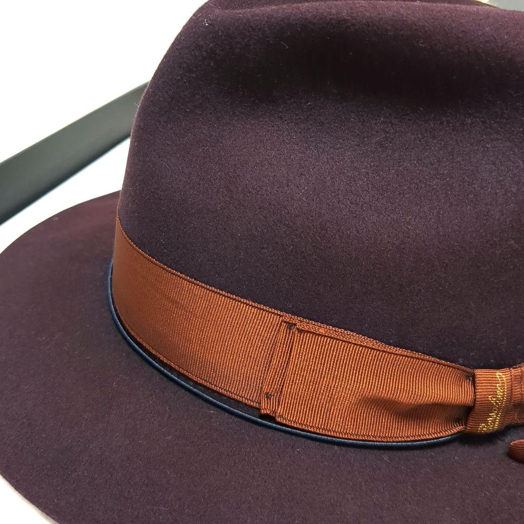 Borsalino ダークパープル ハット