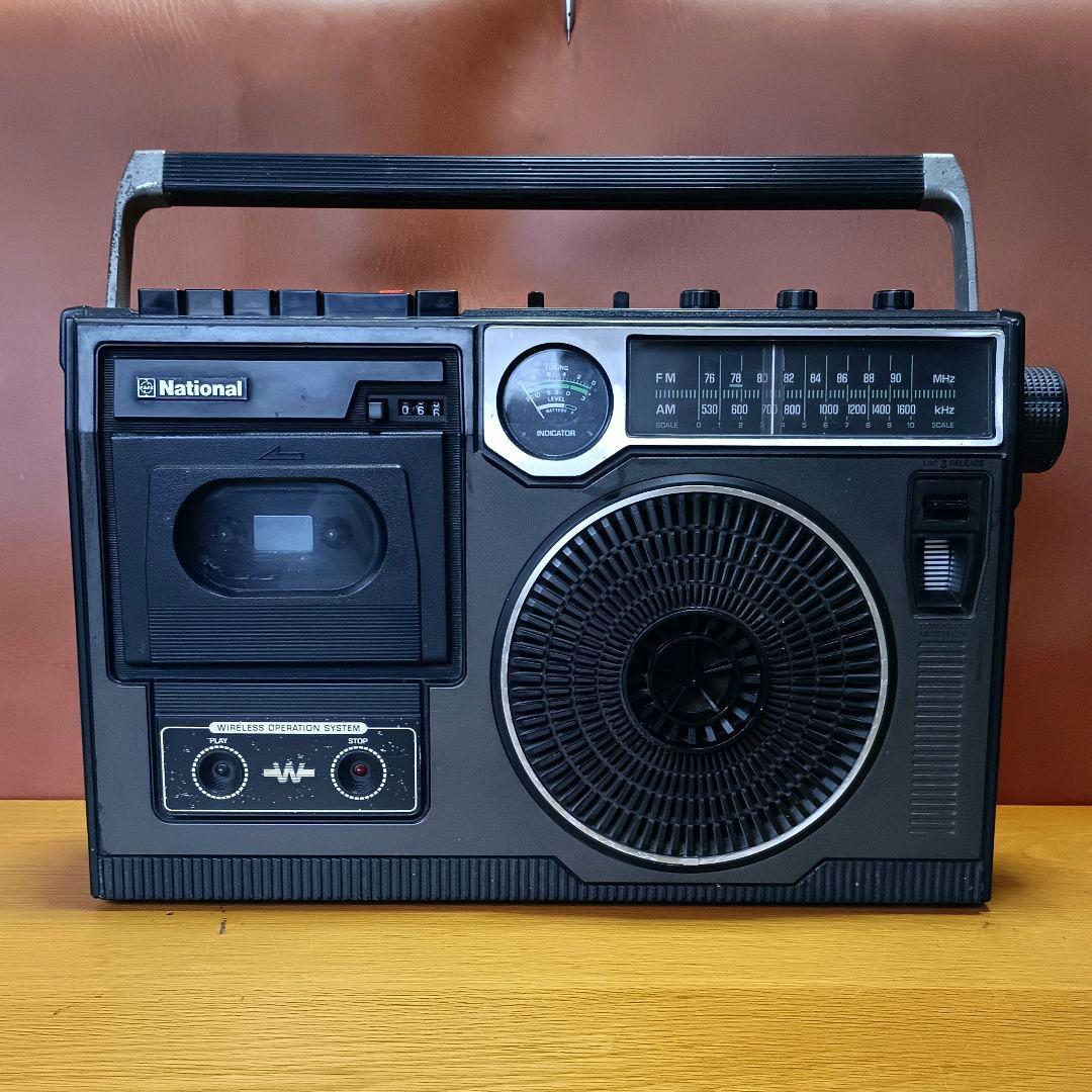 ラジカセ　ナショナルRQ-556　【整備、動作品】