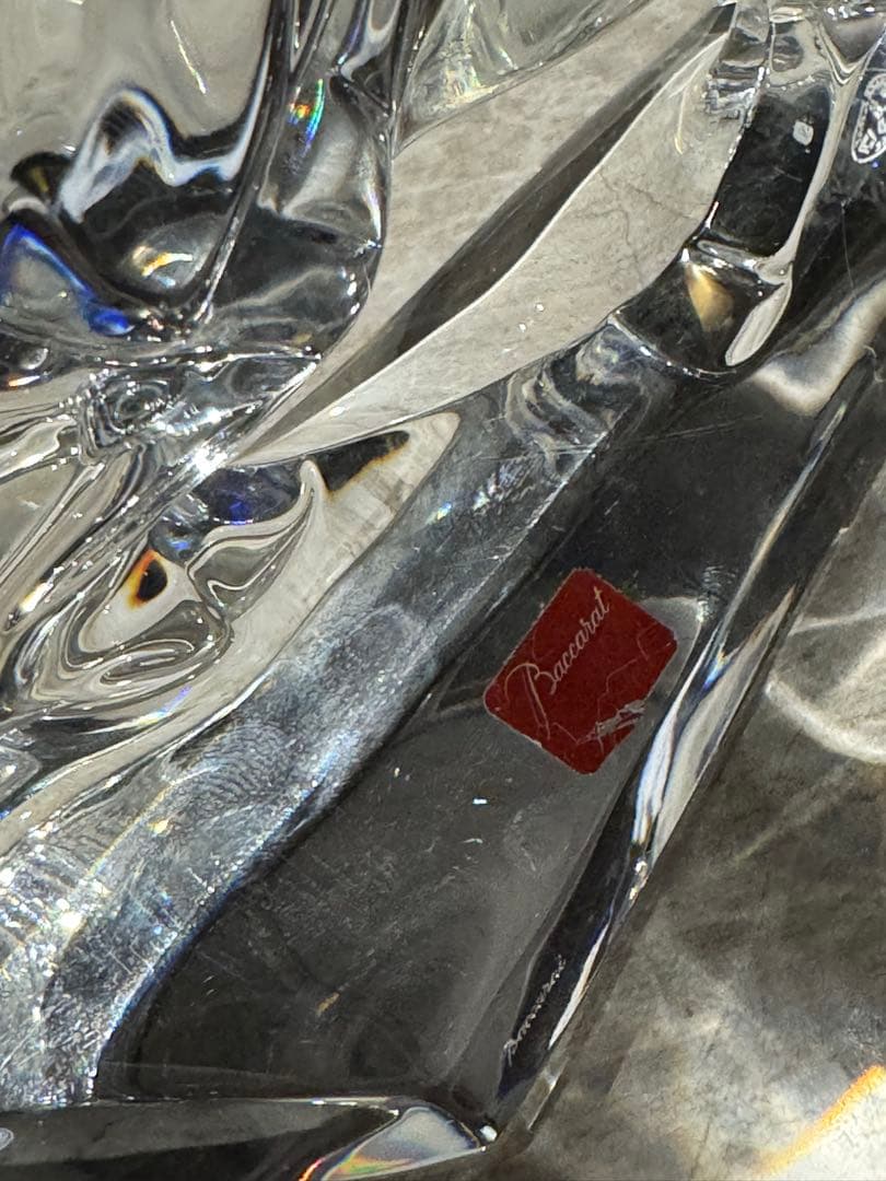 Baccarat クリスタル馬の彫刻