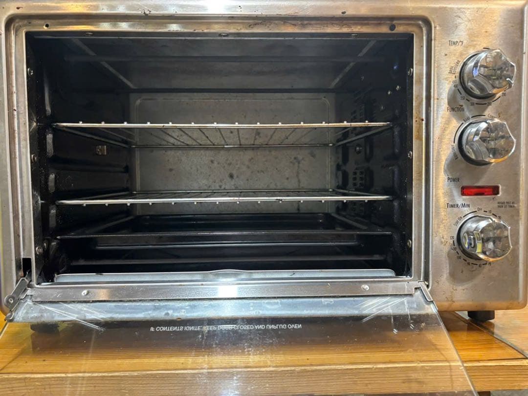 ステンレススチール トースター 2段ラック付き