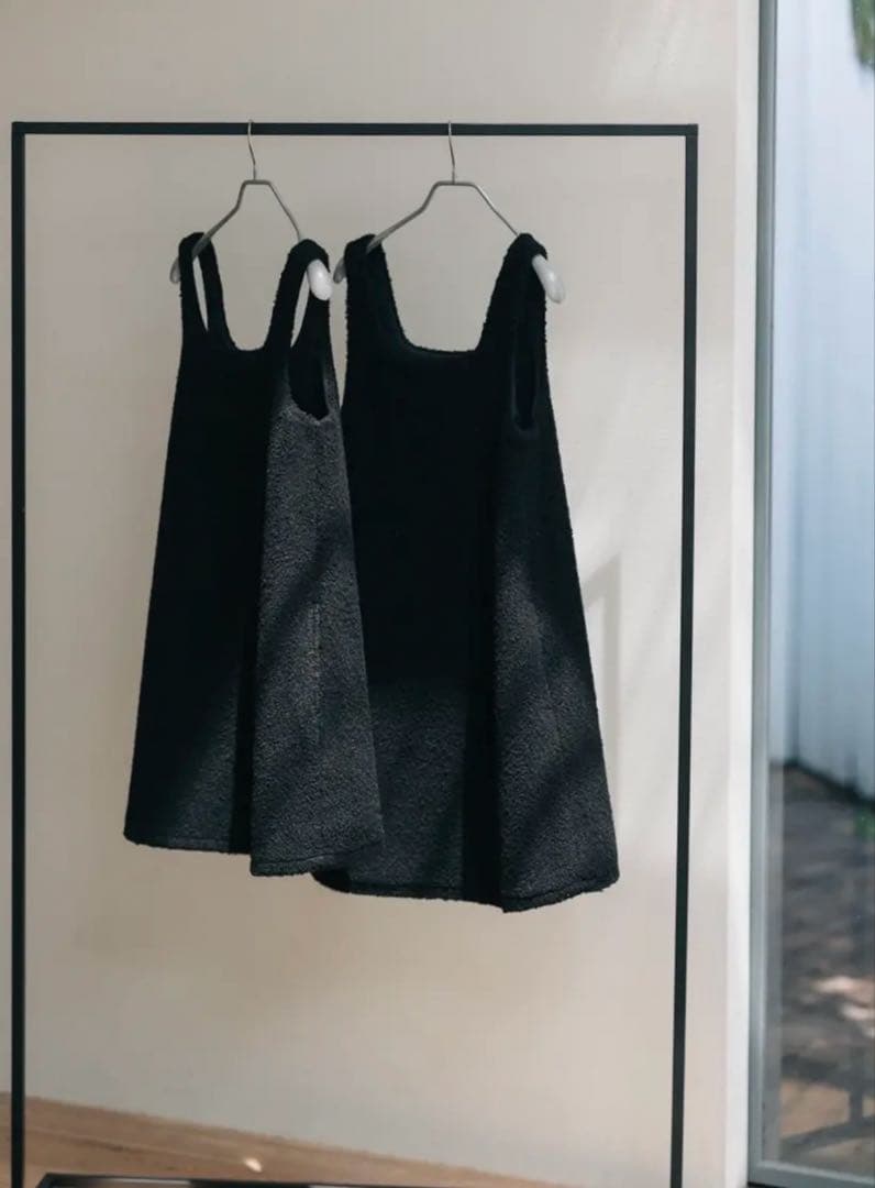 pois ポワ　square poodle onepiece グレー　新品タグ付