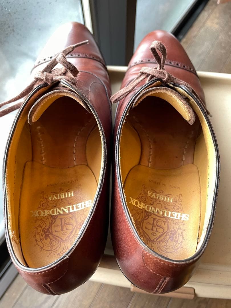 シェットランドフォックス　パンチドキャップトゥ ケンジントンⅡ サイズ7