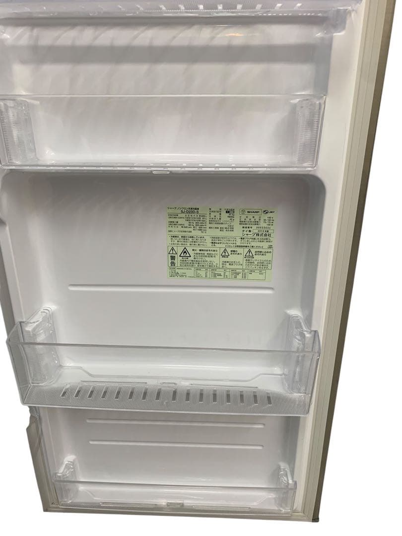 冷蔵庫 シャープSJ-D23D-S 225L SES45 2019年製 大阪限定