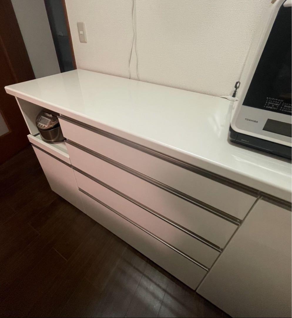 パモウナ　160幅キッチンカウンター 【送料込み】