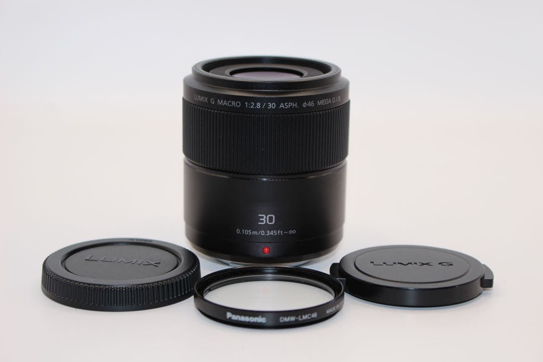 ★純正プロテクター付★ LUMIX マクロレンズ　30mm H-HS030
