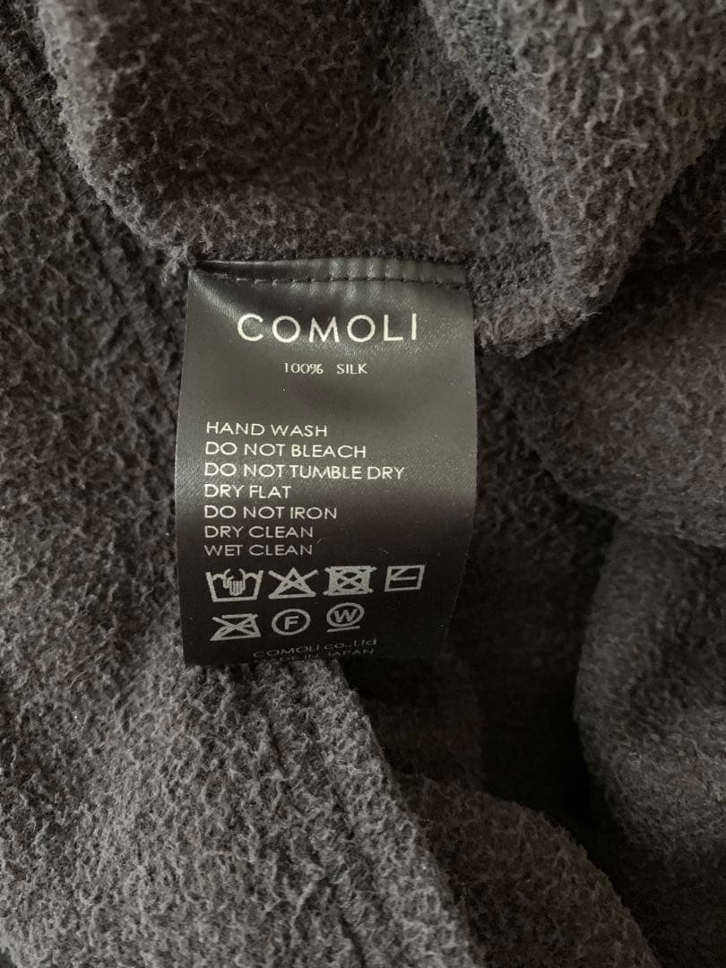 COMOLI 25aw シルクフリースクルーネック