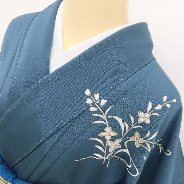 美品 金駒刺繍 正絹 着物 トールサイズ“最上の美を花開く女王！”訪問着 D-5