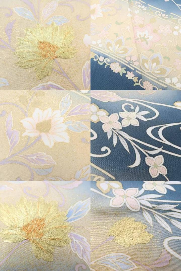 美品 金駒刺繍 正絹 着物 トールサイズ“最上の美を花開く女王！”訪問着 D-5