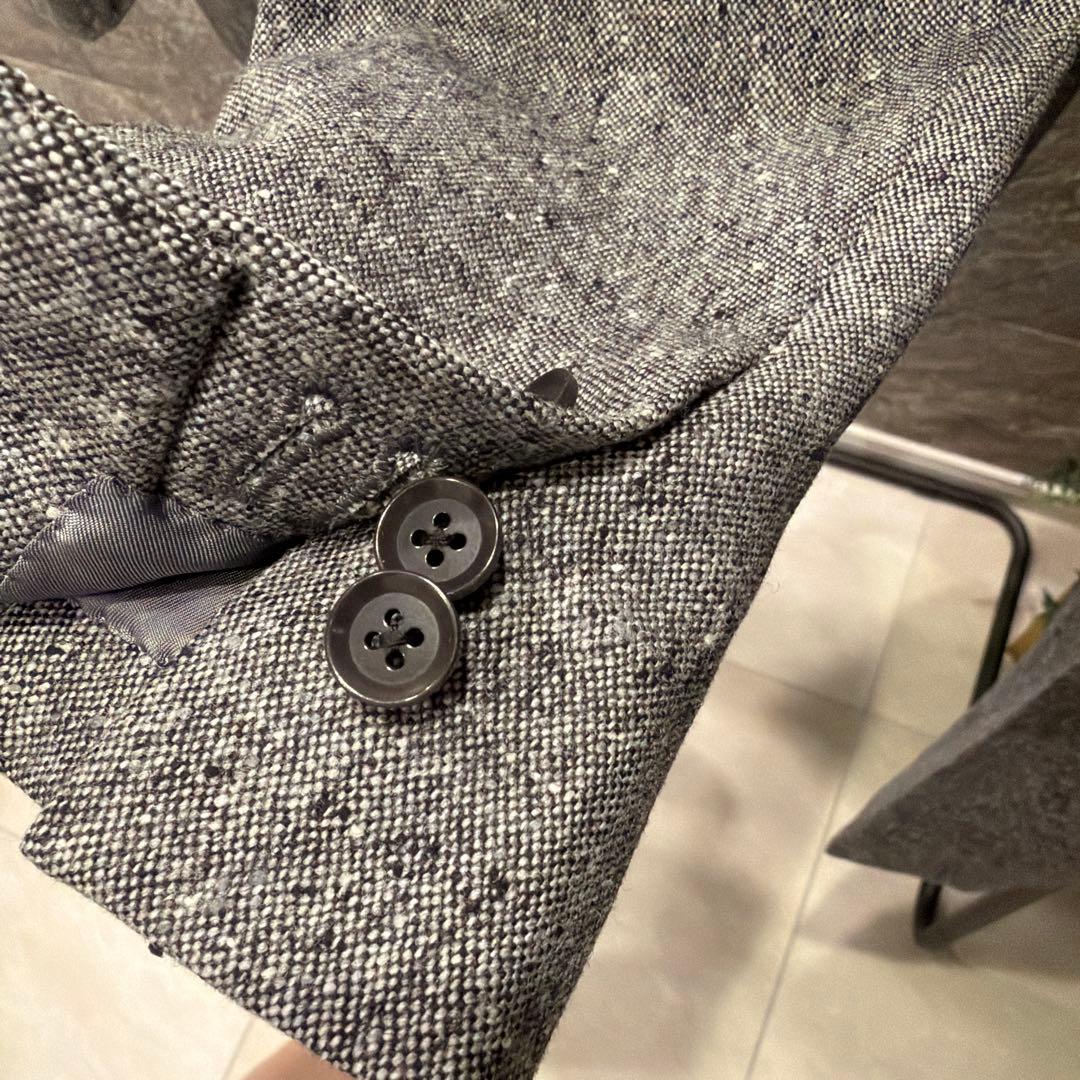 ナノユニバース別注　リングジャケット　シングル　セットアップ　秋冬　44 グレー